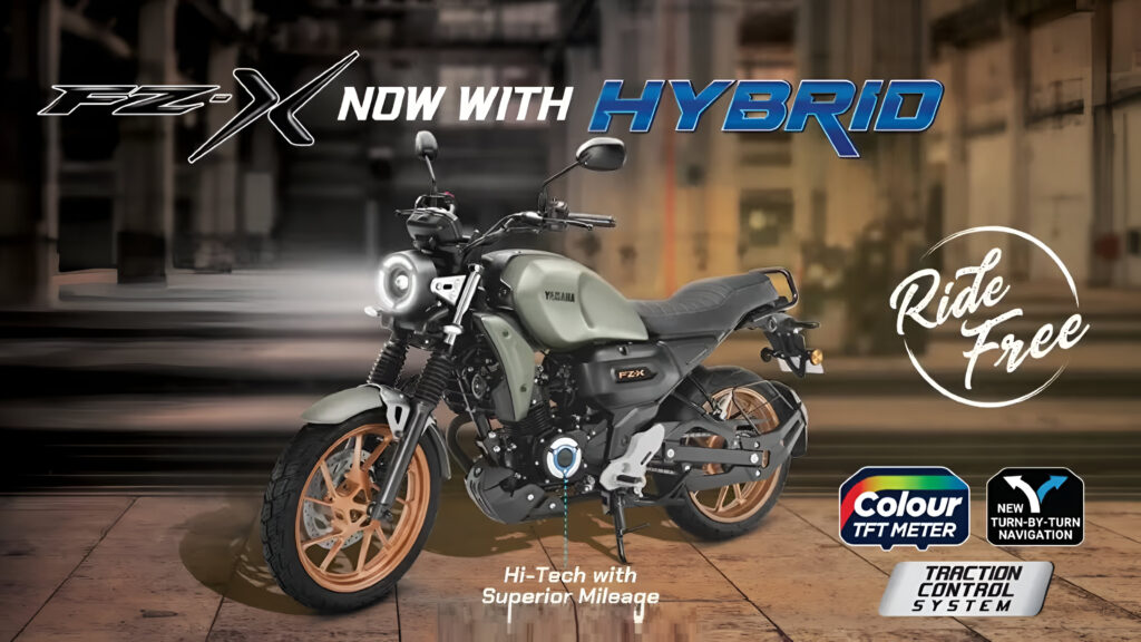 yamaha fz x hybrid launch price features in hindi